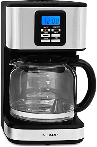 SHARP 950W 15 Cup 12 Hours Programmable Coffee Maker HM-DX41-S3