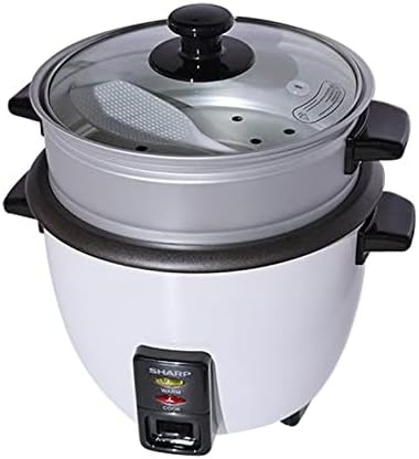 SHARP 0.8L Rice Cooker & Food Steamer KS-H108G-W3