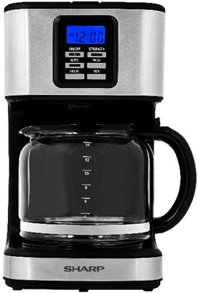 SHARP 950W 15 Cup 12 Hours Programmable Coffee Maker HM-DX41-S3