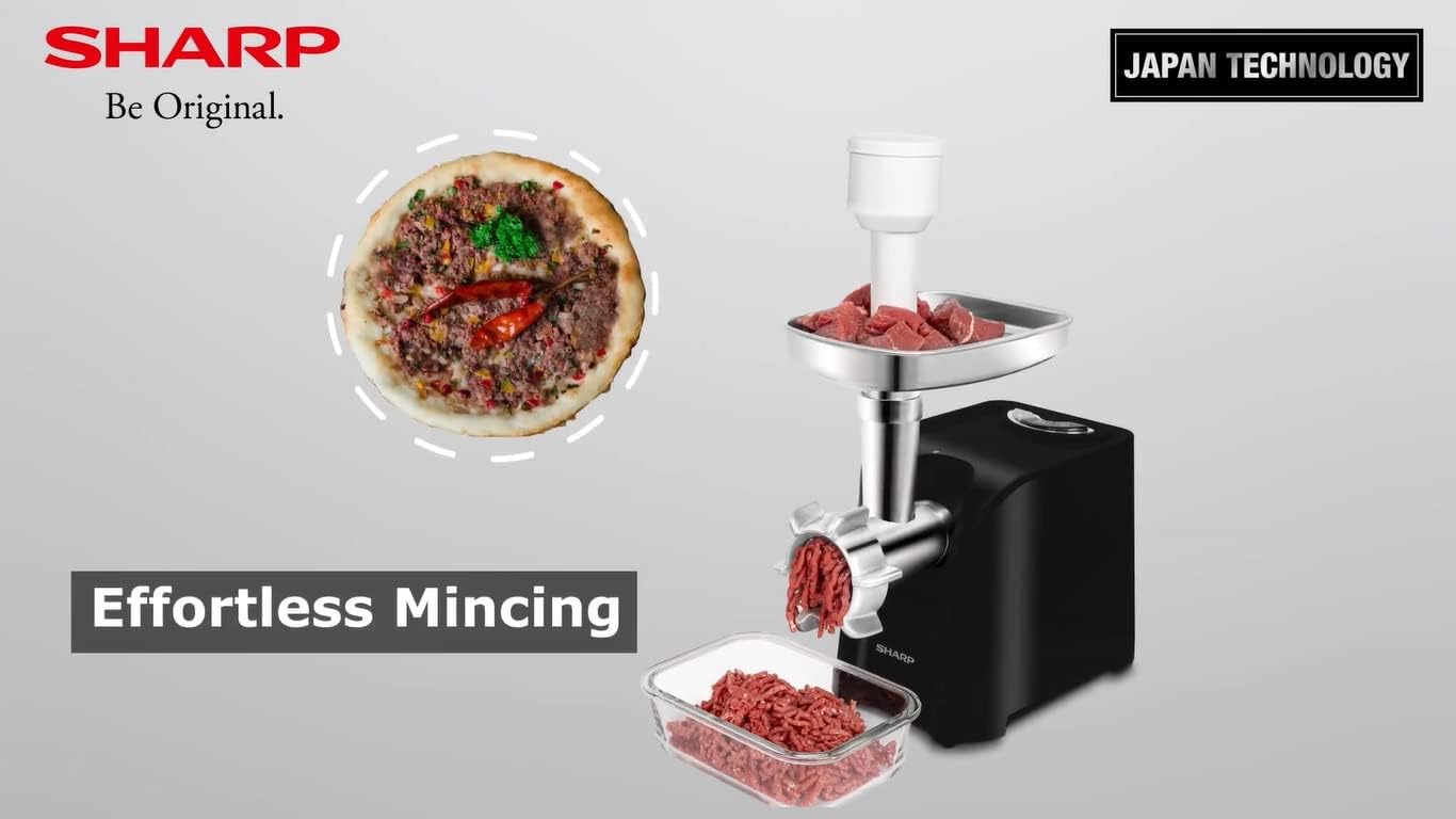 SHARP 2200W 3 Disc Meat Mincer/Grinder/Sausage/Kebab Maker EG-PL41-K3