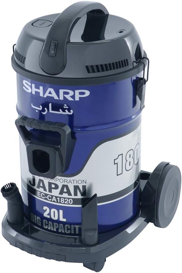 SHARP 1800W 18L Drum Vacuum Cleaner Blue EC-CA1820