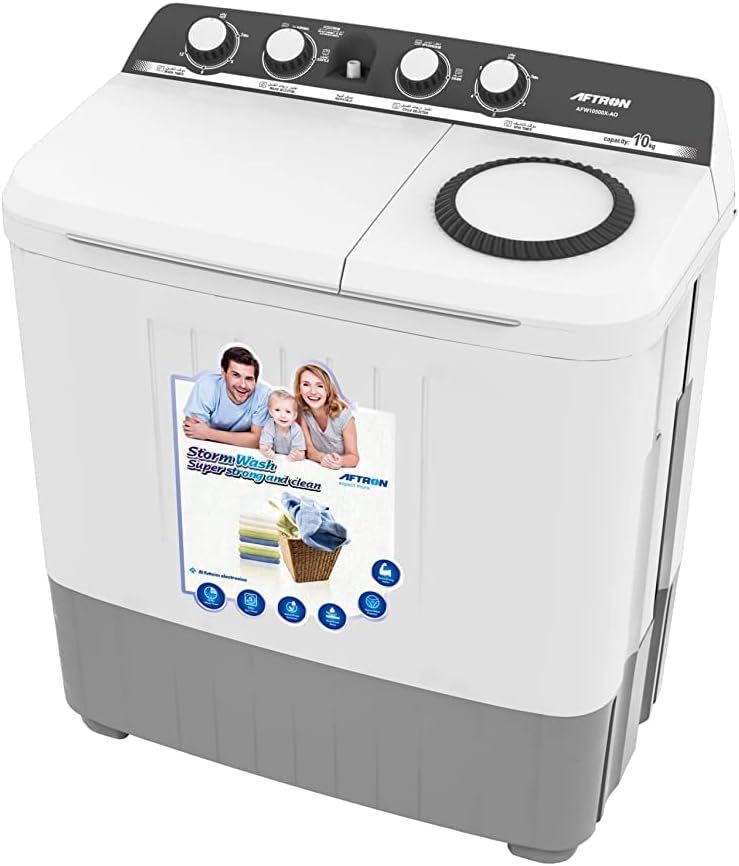 AFTRON 10Kg Twin Tub Semi Automatic Washing Machine AFW10500X