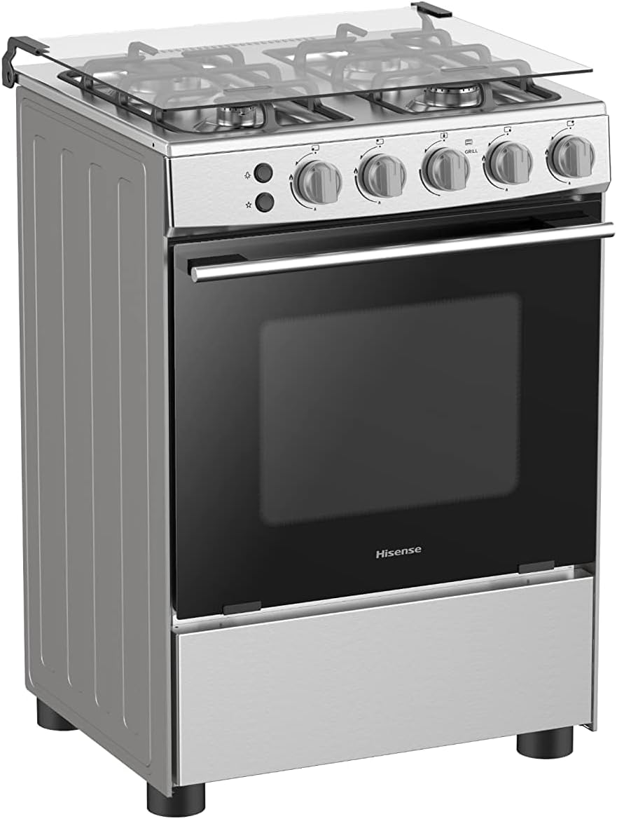 Hisense 60x60 4 Burners Gas Cooker HFG60121X