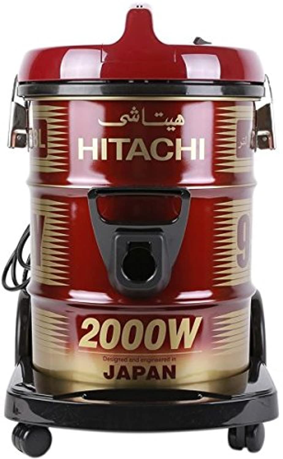 Hitachi 2000W 18L Drum Vacuum Cleaner Red & Gold CV950F