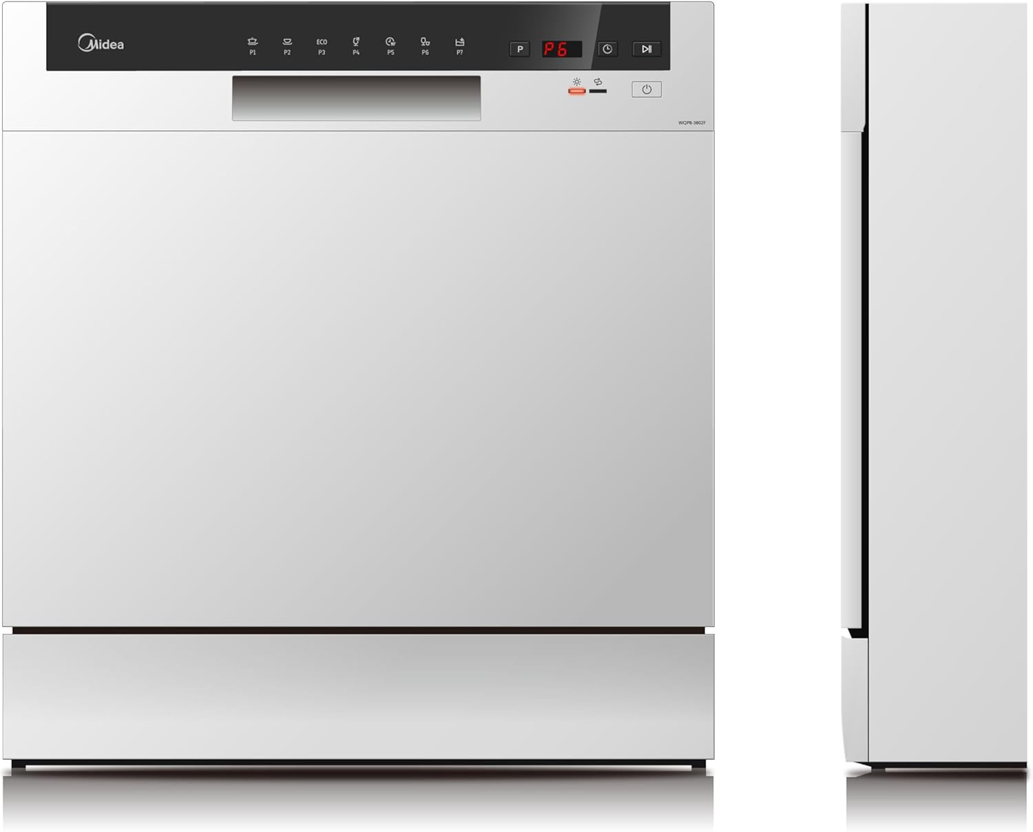 Midea 8 Place Settings Counter Top Dishwasher WQP83802FS