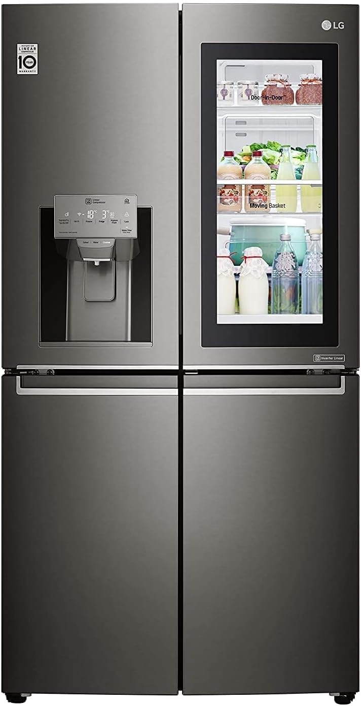 LG 716L Instaview Side by Side Refrigerator GR-X39FMKHL