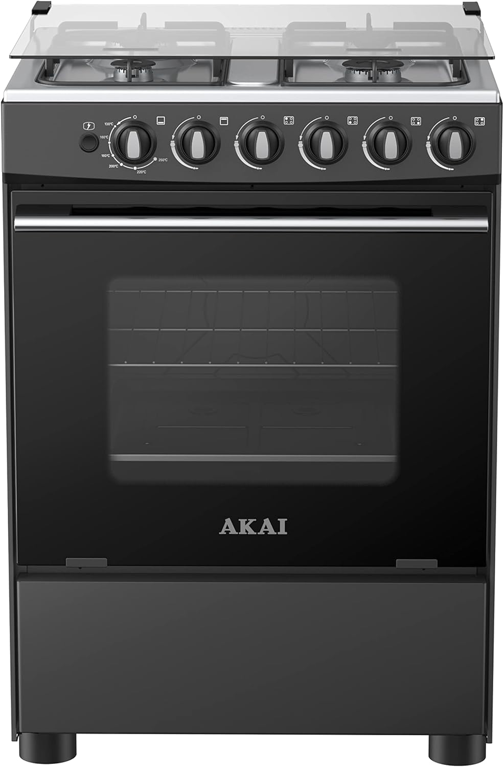 AKAI 60x60 4 Burners Gas Cooker CRMA-M66BCFS