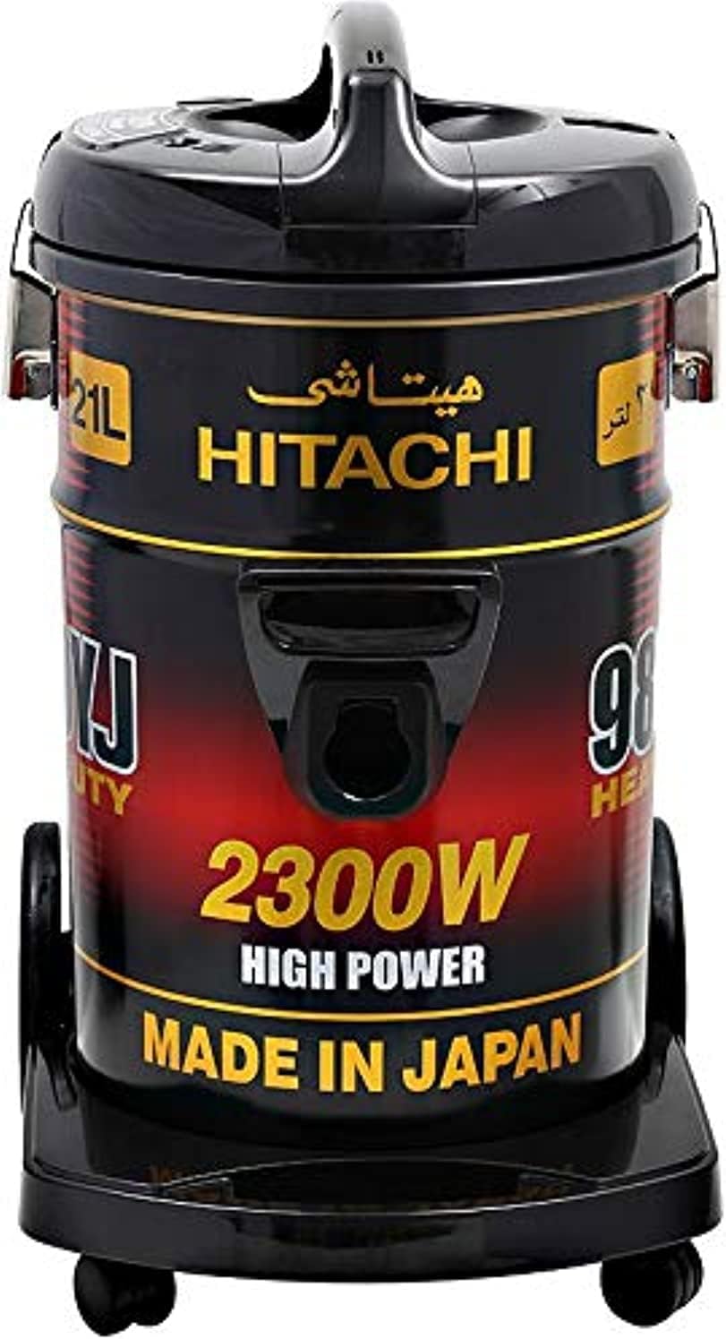 Hitachi 2300W 21L Drum Vacuum Cleaner Black & Red CV9800Y