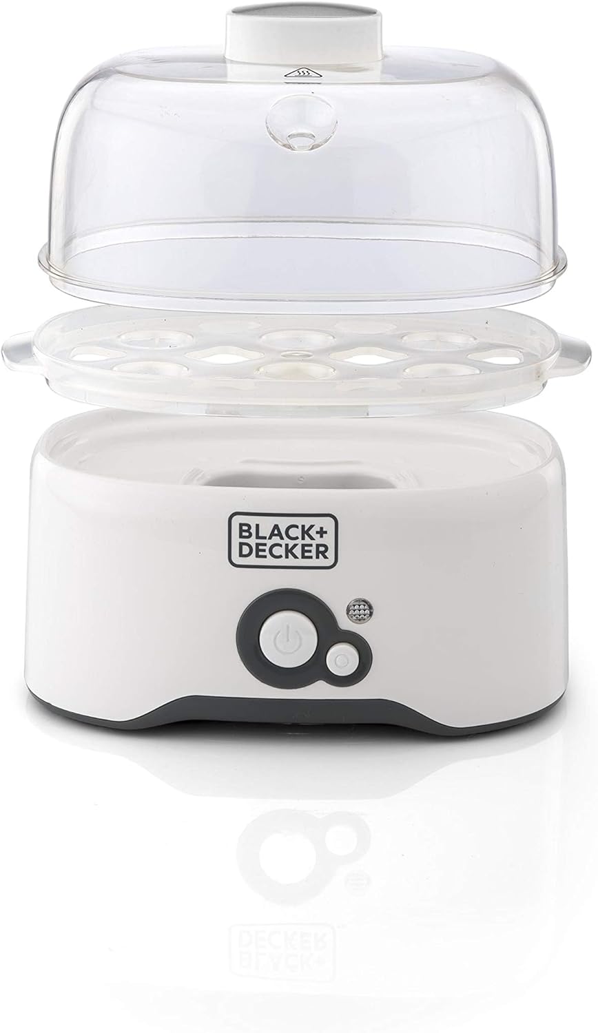 BLACK+DECKER 280W 6 Piece Egg Cooker EG200-B5