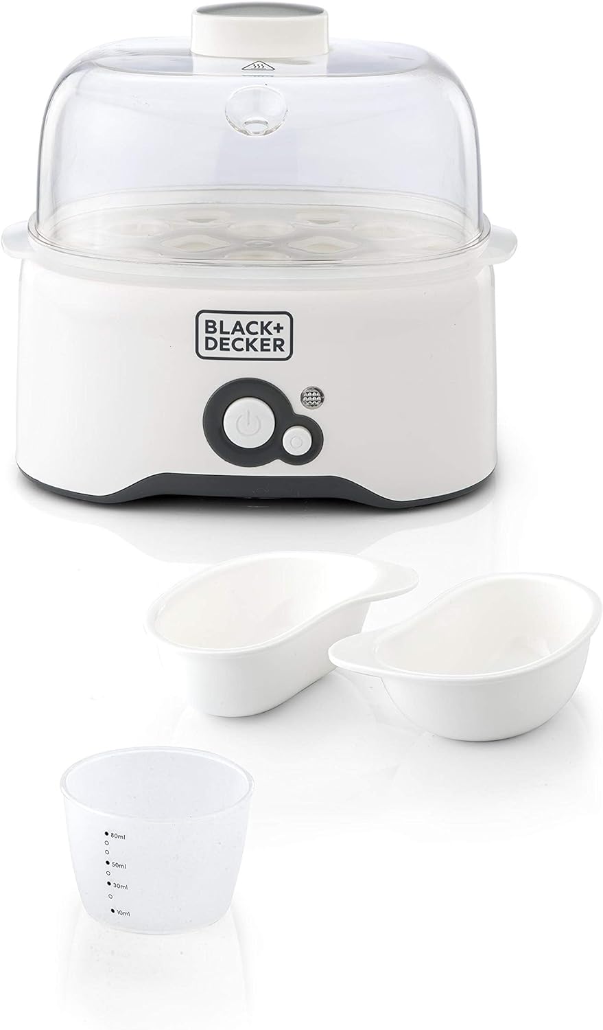 BLACK+DECKER 280W 6 Piece Egg Cooker EG200-B5