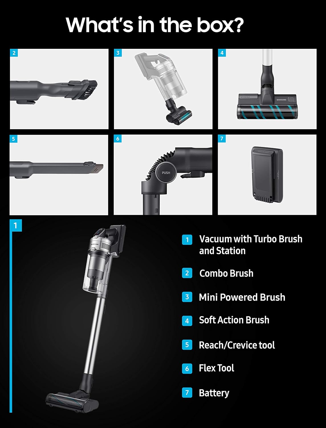 SAMSUNG Jet 90 Cordless Stick Vacuum VS20R9046T3/SG