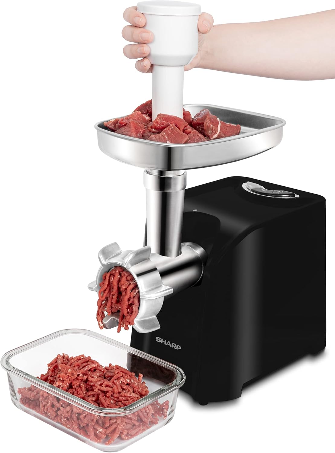 SHARP 2200W 3 Disc Meat Mincer/Grinder/Sausage/Kebab Maker EG-PL41-K3