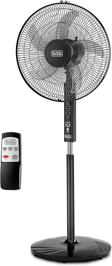 BLACK+DECKER 16" Stand Fan With Remote FS1620R-B5