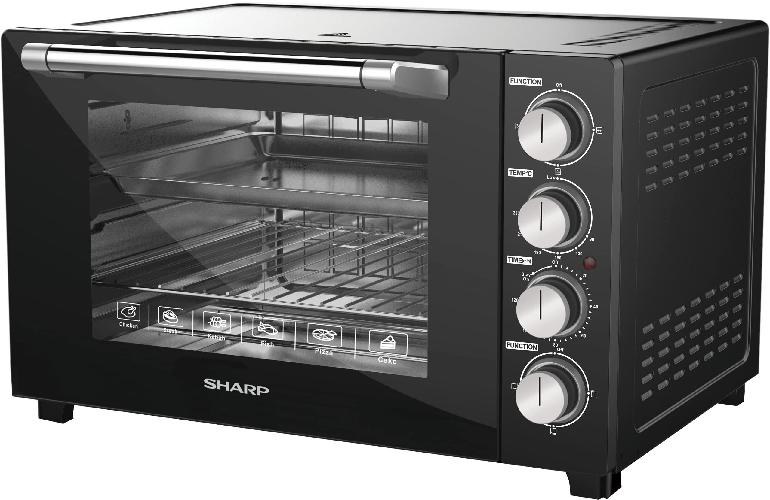 SHARP 42L Double Glass Electric Oven with Rotisserie & Convection EO-42NK-3