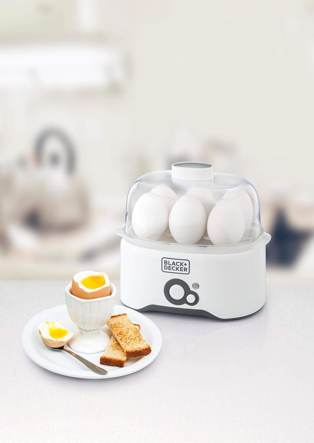 BLACK+DECKER 280W 6 Piece Egg Cooker EG200-B5