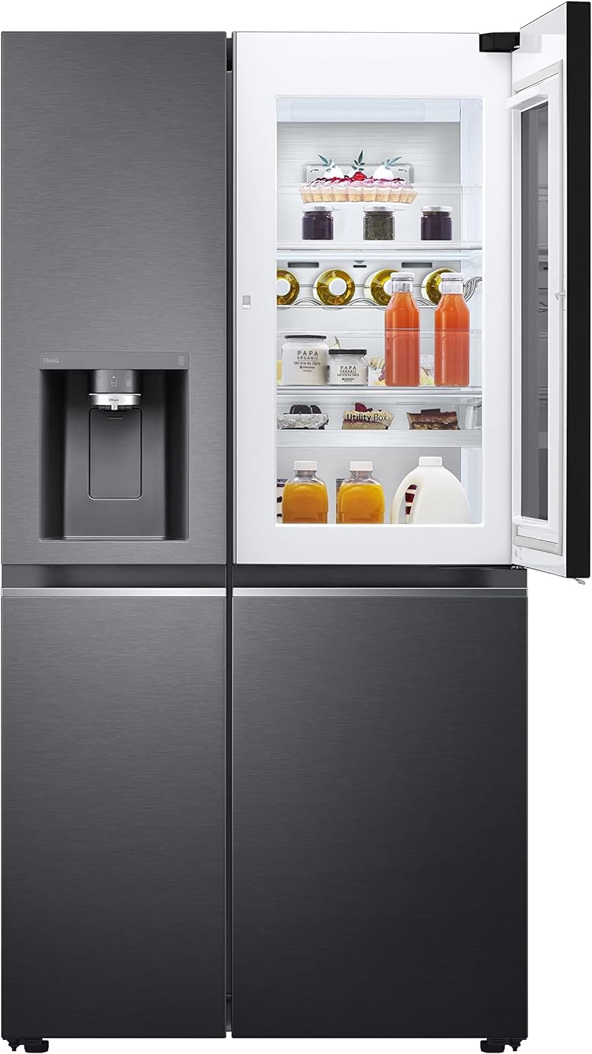 LG 617L Instaview Side By Side Refrigerator GR-X267CQES