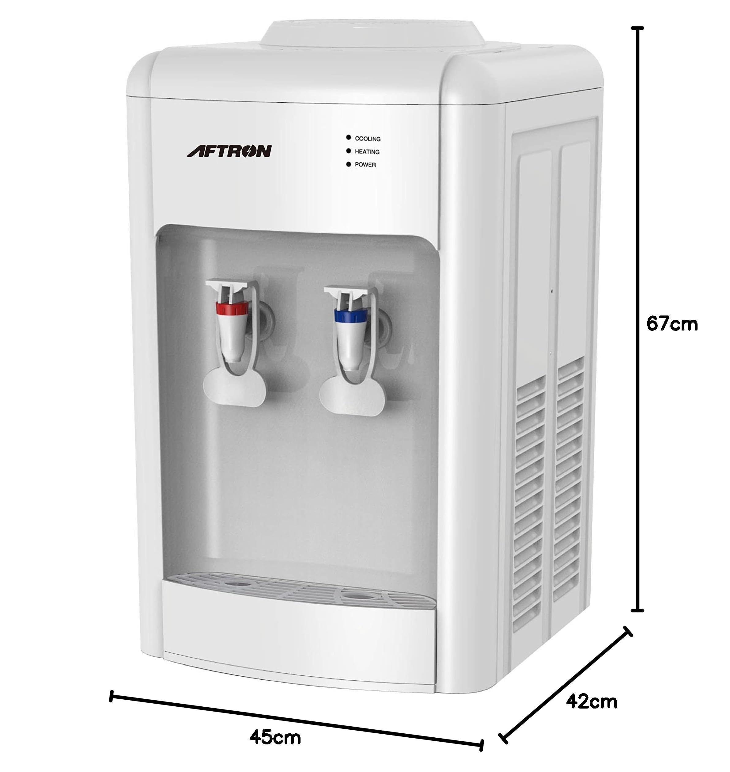 AFTRON  2 Tap Table Top Water Dispenser AFWD3780