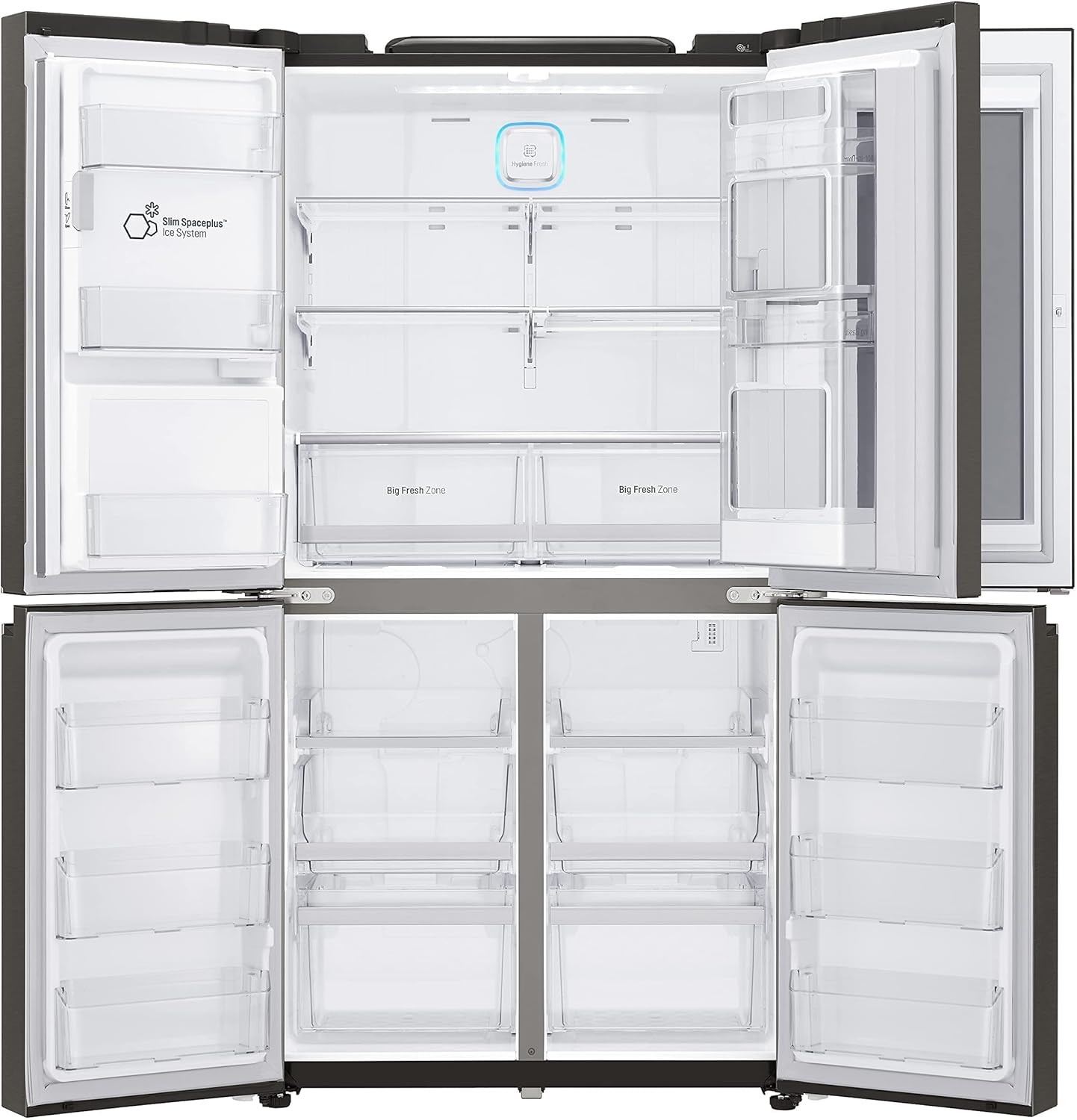 LG 716L Instaview Side by Side Refrigerator GR-X39FMKHL