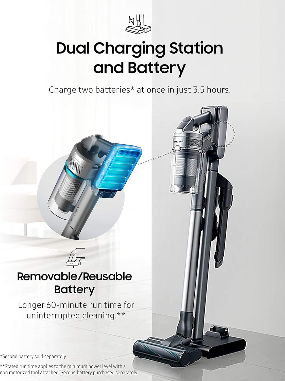 SAMSUNG Jet 90 Cordless Stick Vacuum VS20R9046T3/SG